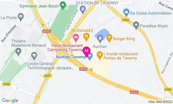 Localisation Station Auchan