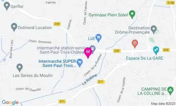 Localisation Intermarché Station
