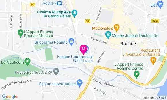 Localisation Carrefour Market