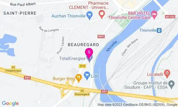 Localisation Relais de Thionville