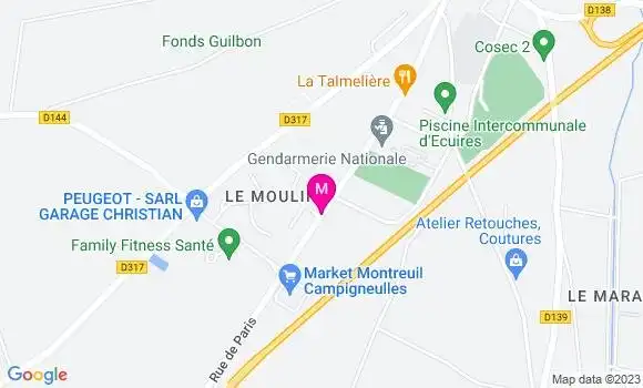 Localisation Carrefour Market