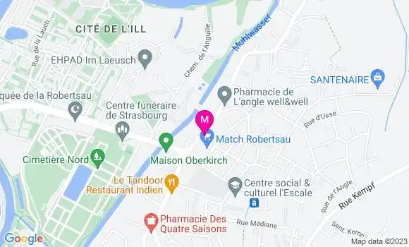 Localisation Supermarchés Match