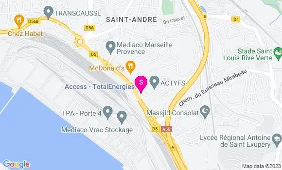Localisation Relais Marseille Littoral
