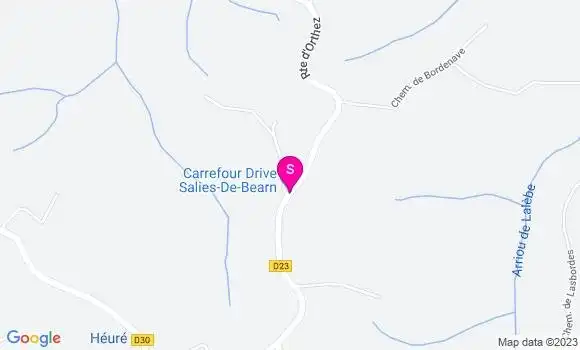 Localisation Carrefour Market