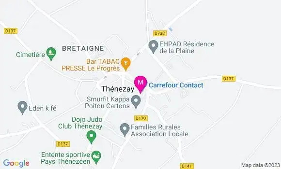 Localisation Carrefour Contact