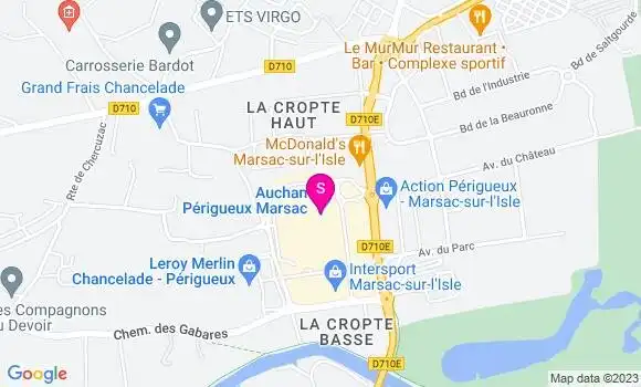 Localisation Station Auchan