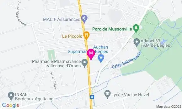 Localisation Auchan