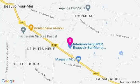 Localisation Intermarché Station