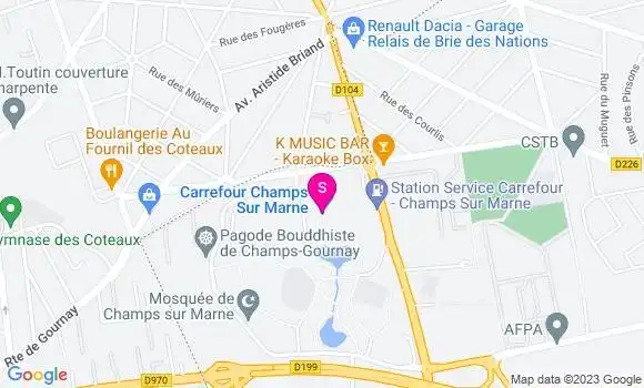 Localisation Station Carrefour