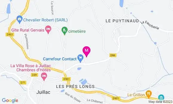 Localisation Carrefour Contact