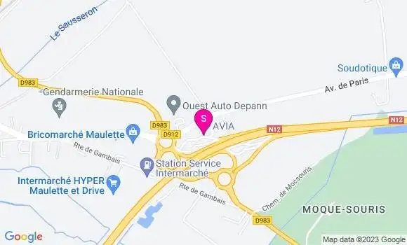Localisation Station Avia
