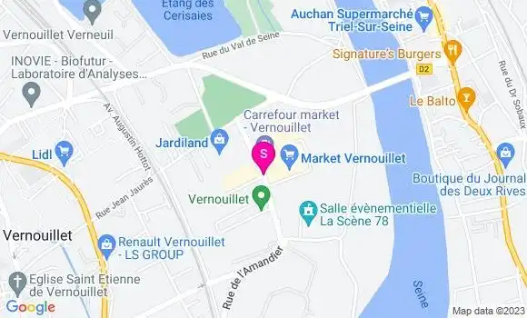 Localisation Carrefour Market