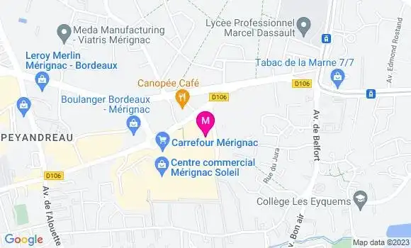 Localisation Station Carrefour