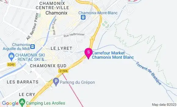 Localisation Carrefour Market