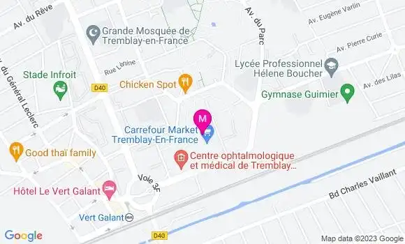 Localisation Carrefour Market