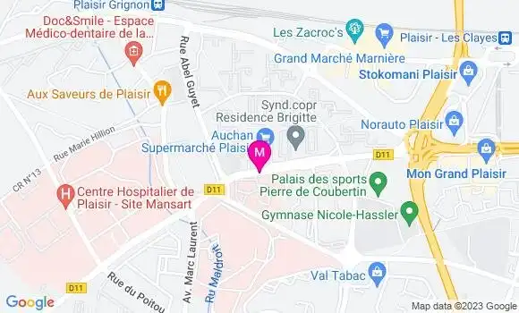 Localisation Auchan Supermarché