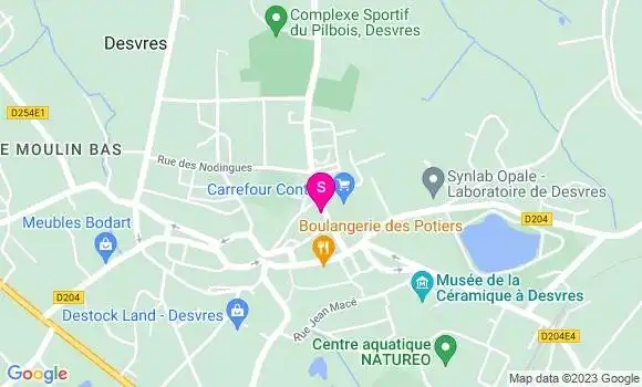 Localisation Carrefour Contact