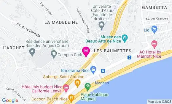 Localisation Bp Nice Magnan
