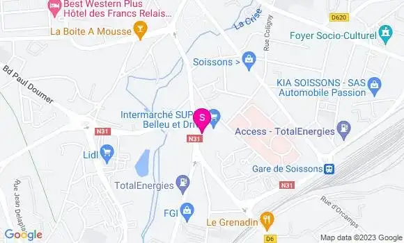 Localisation Intermarché Station