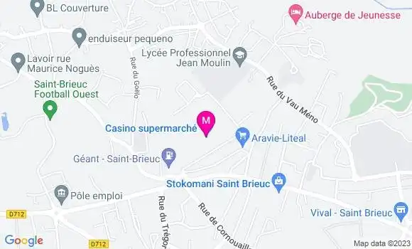 Localisation Géant Casino