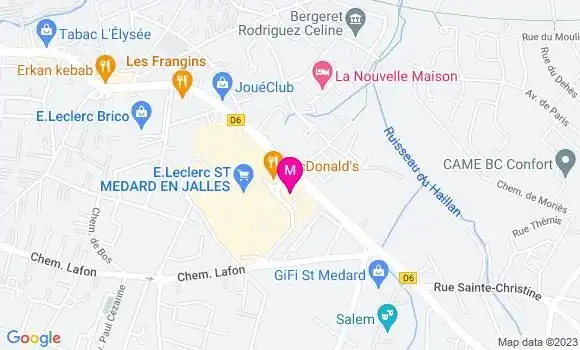 Localisation Station Leclerc