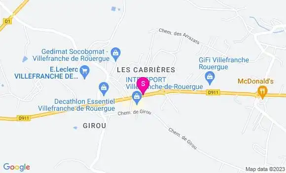 Localisation Station Leclerc