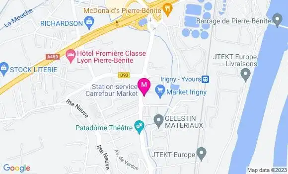Localisation Carrefour Market