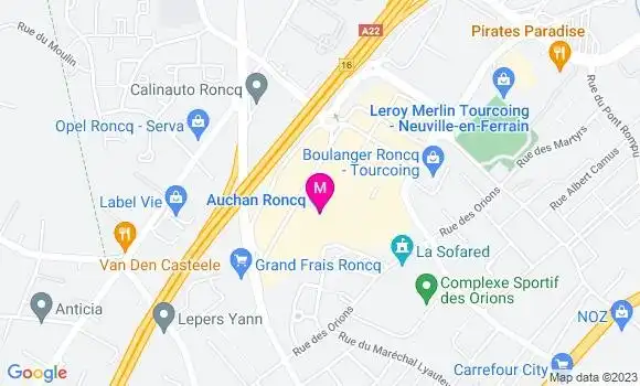 Localisation Auchan