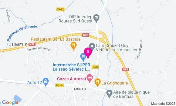 Localisation Intermarché Station