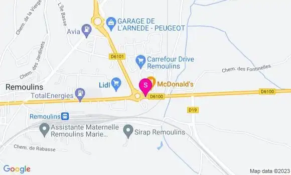 Localisation Carrefour Market