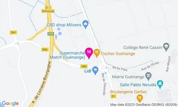 Localisation Supermarché Match