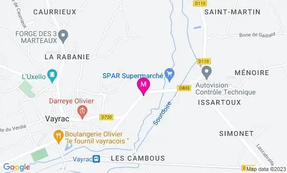 Localisation Beynat Roche