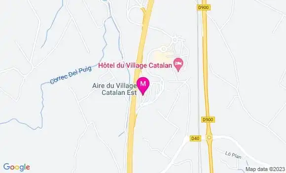 Localisation Station Autoroutière Rompetrol Village Catalan
