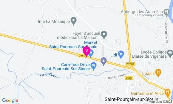 Localisation Carrefour Market
