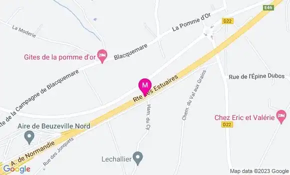 Localisation Aire de Nord