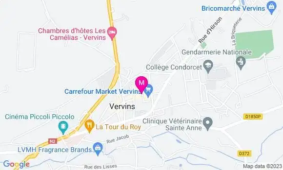 Localisation Carrefour Market