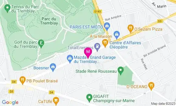 Localisation Relais la Fourchette