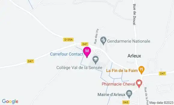 Localisation Carrefour Contact