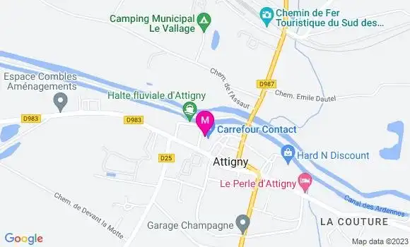 Localisation Carrefour Contact