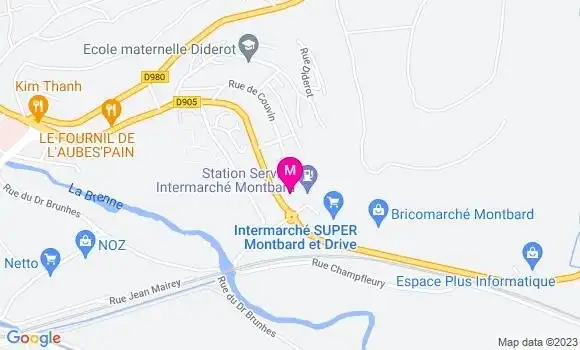 Localisation Station Intermarché