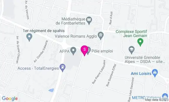 Localisation Cms Valence Nord