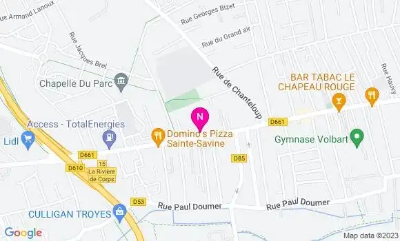 Localisation Esso Express