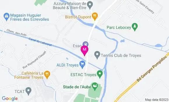 Localisation Esso du Stade