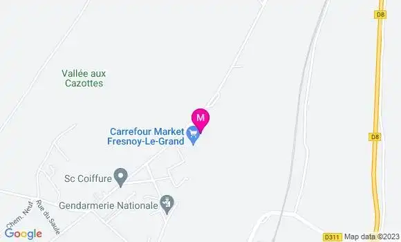 Localisation Carrefour Station