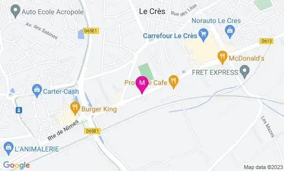Localisation Station Carrefour