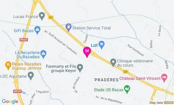 Localisation Intermarché Station