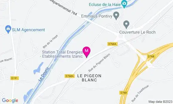 Localisation Etablissements Izanic