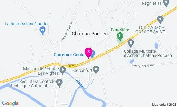 Localisation Carrefour Contact