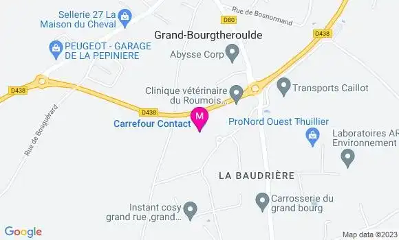 Localisation Carrefour Contact