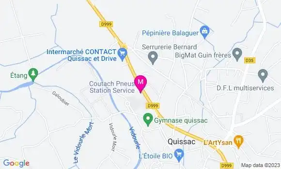 Localisation Coutach Pneus